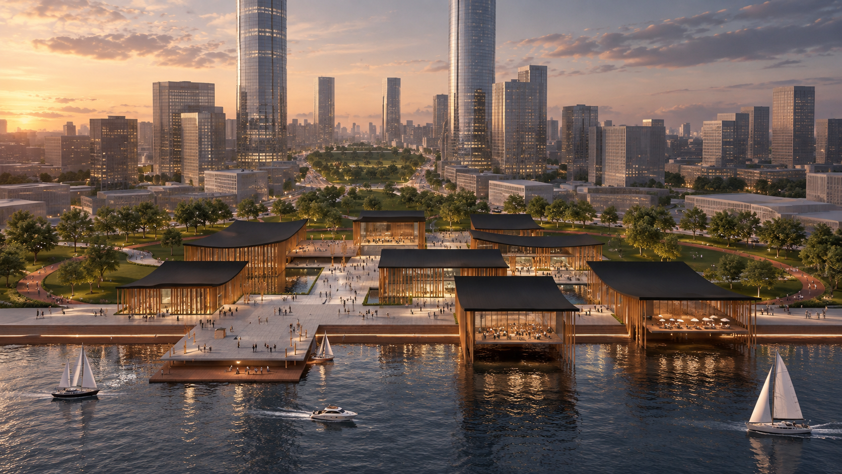 Proyecto conceptual Harbin CBD Waterfront