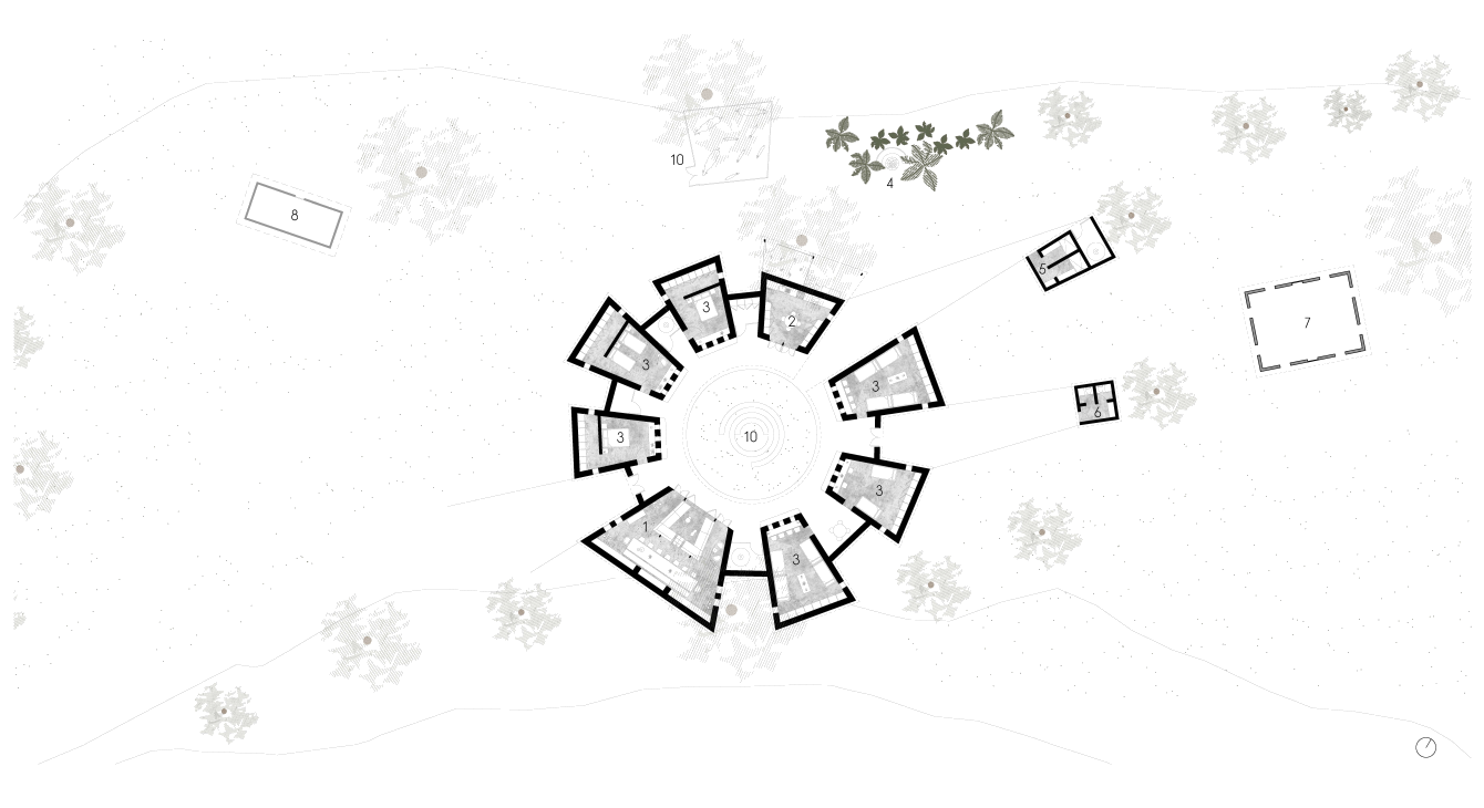 Complejo familiar, Tanzania — Compound plan